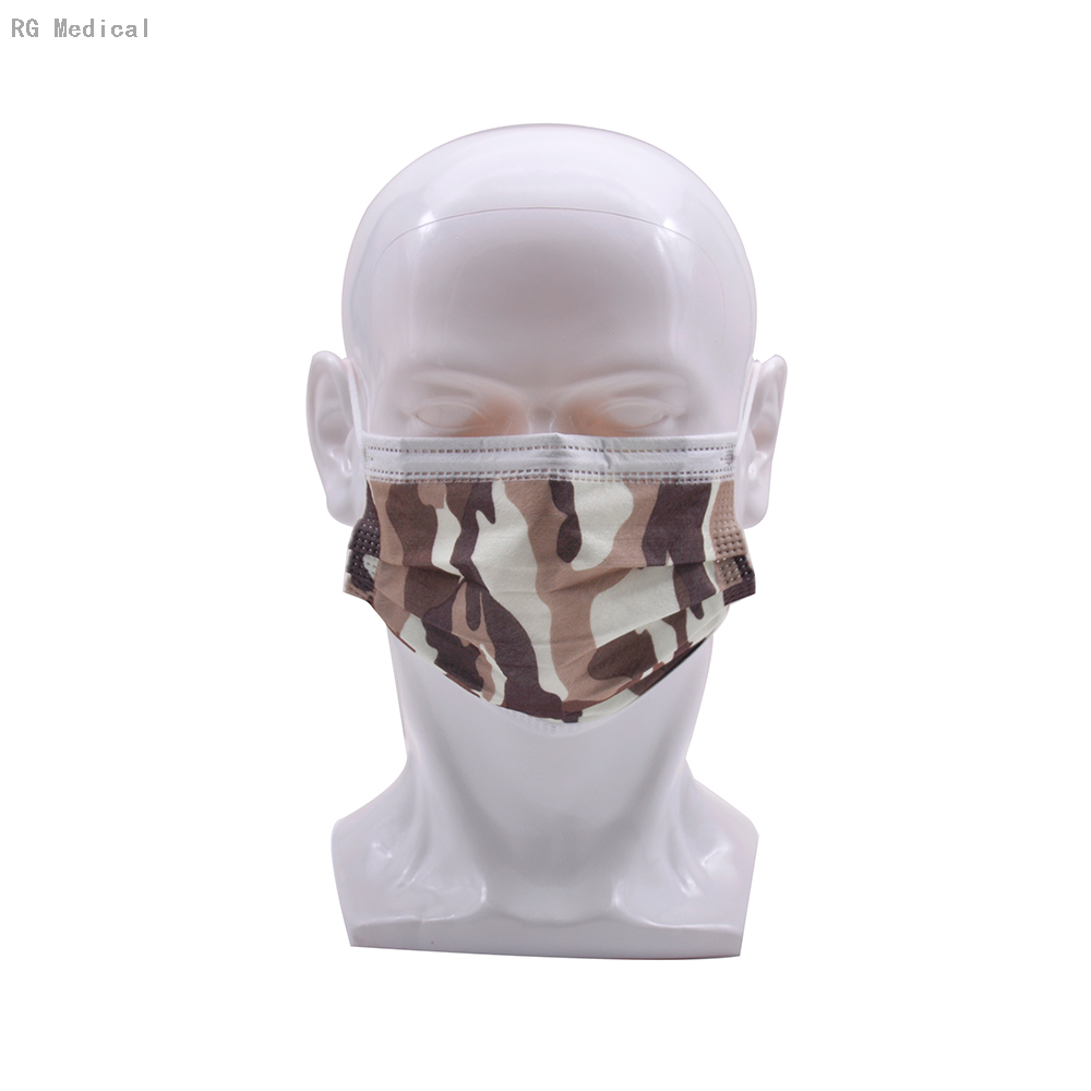 Brown Camouflage chirurgische medizinische Gesichtsschutzmaske